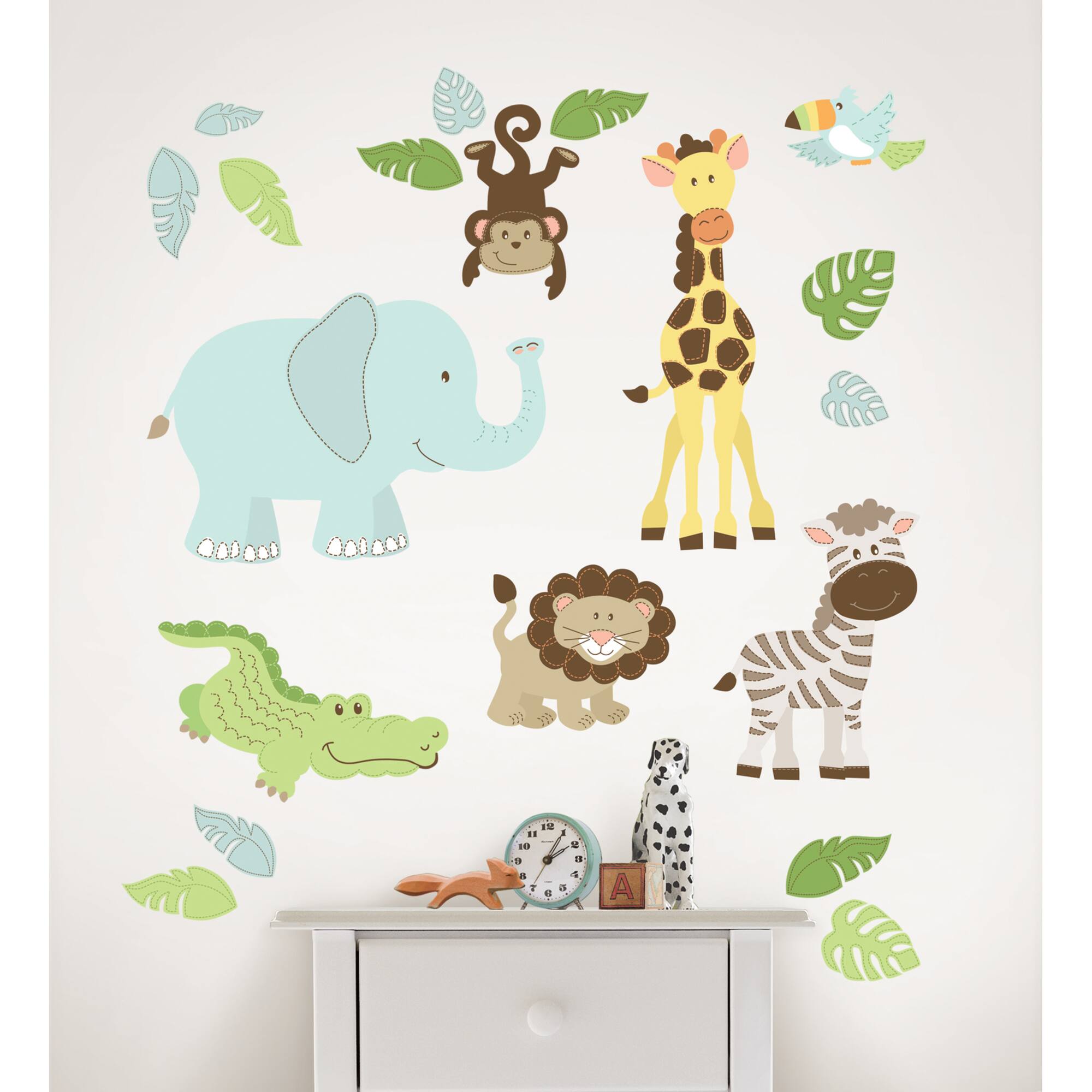 WallPops Safari Buddies Wall Art Kit